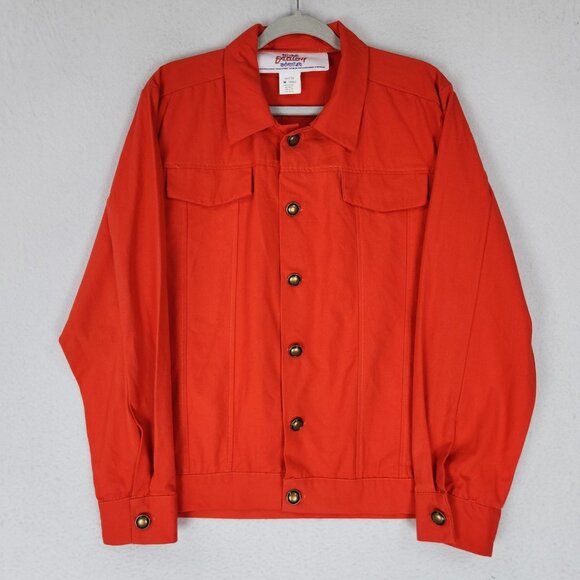 Bill and Teds Excellent Adventure Jacket Mens Medium Orange Halloween Costume - Picture 1 of 11